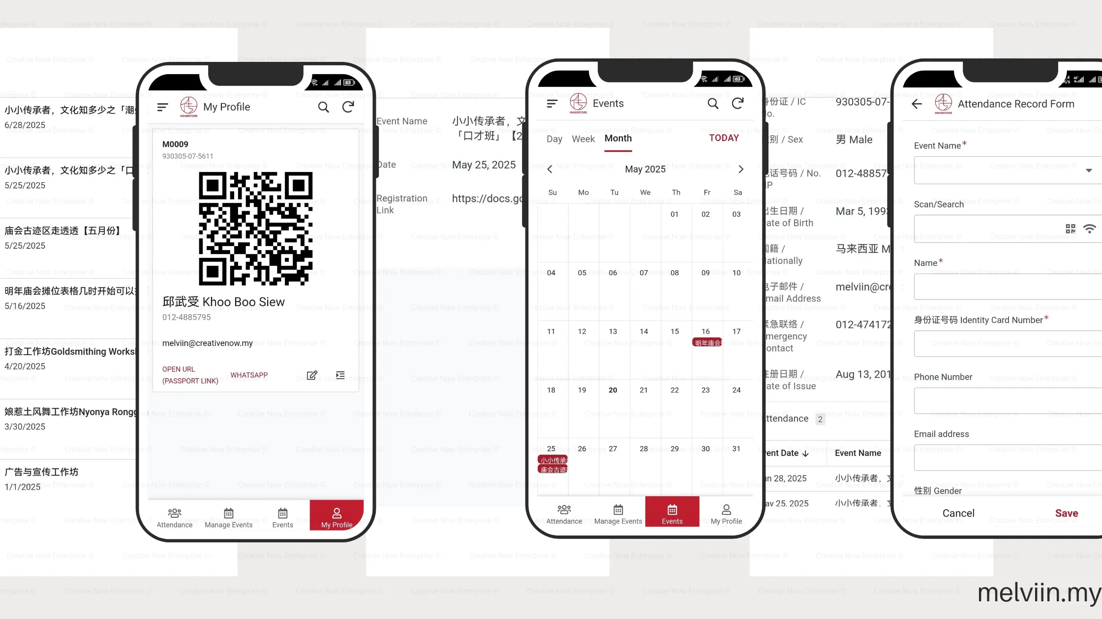 Picture of the Inheritors Membership and Attendance System